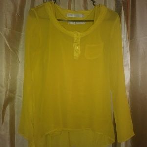 Sheer blouse with tank